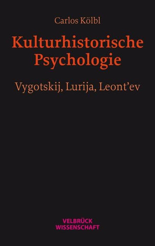 Kulturhistorische Psychologie