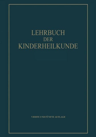 Lehrbuch der Kinderheilkunde von