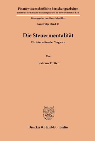 Die Steuermentalität.