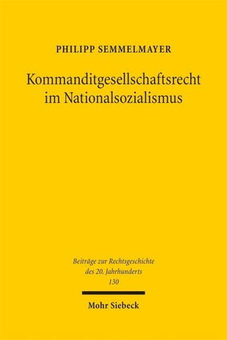 Kommanditgesellschaftsrecht im Nationalsozialismus