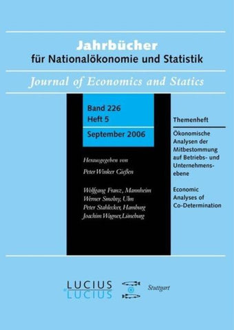 Ökonomische Analysen der Mitbestimmung auf Betriebs- und Unternehmensebene