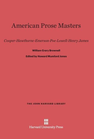 American Prose Masters