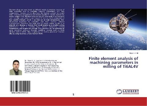 Finite element analysis of machining parameters in milling of Ti6AL4V