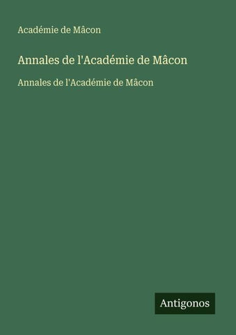 Annales de l'Académie de Mâcon
