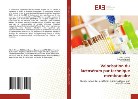 Valorisation du lactosérum par technique membranaire