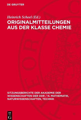 Originalmitteilungen aus der Klasse Chemie
