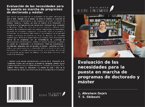 Evaluación de las necesidades para la puesta en marcha de programas de doctorado y máster