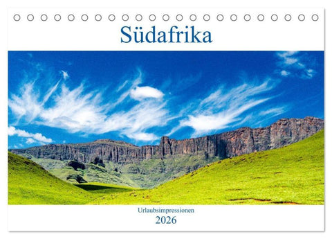 Südafrika - Urlaubsimpressionen (Tischkalender 2026 DIN A5 quer), CALVENDO Monatskalender