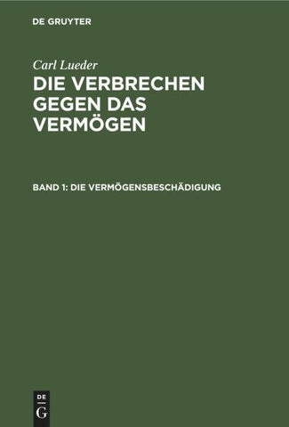 Die Vermögensbeschädigung