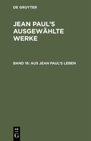 Aus Jean Paul’s Leben