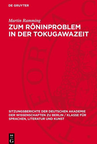Zum Rôninproblem in der Tokugawazeit