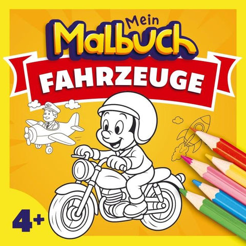 Malbuch Fahrzeuge ab 4 Jahren