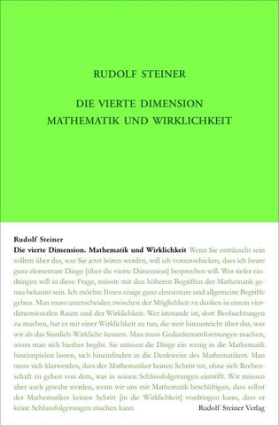 Die vierte Dimension. Mathematik und Wirklichkeit.
