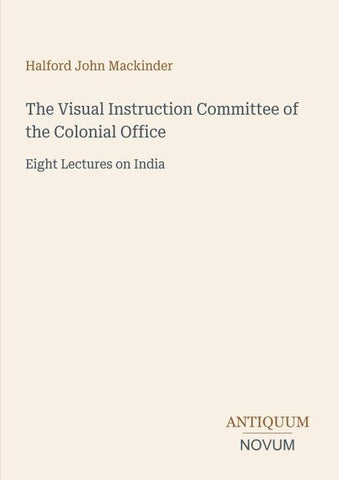 The Visual Instruction Committee of the Colonial Office