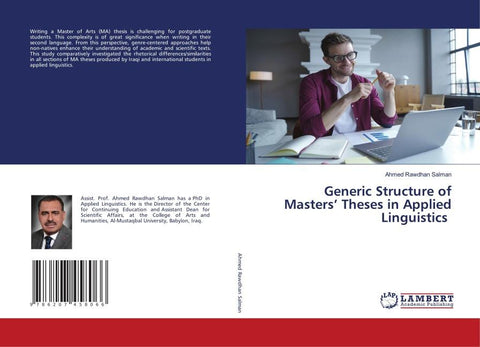 Generic Structure of Masters' Theses in Applied Linguistics