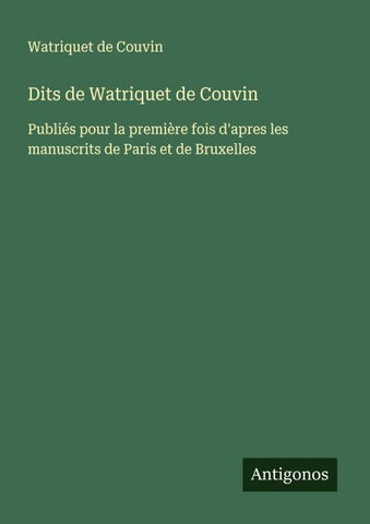 Dits de Watriquet de Couvin