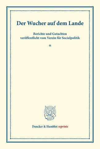Der Wucher auf dem Lande.
