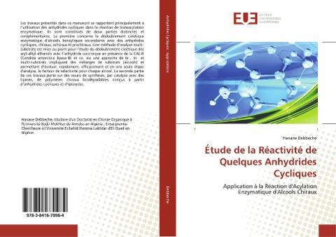 Étude de la Réactivité de Quelques Anhydrides Cycliques