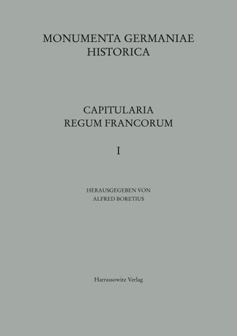 Capitularia regum Francorum 1