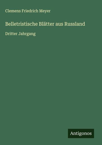 Belletristische Blätter aus Russland