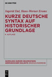 Kurze deutsche Syntax auf historischer Grundlage