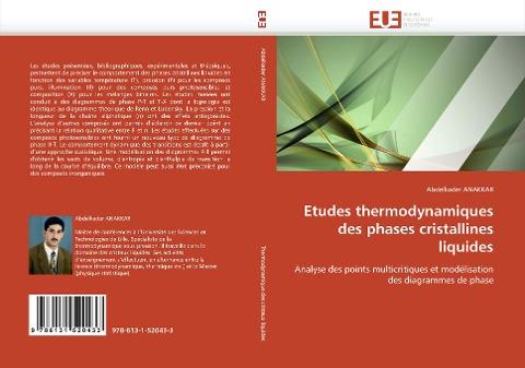 Etudes thermodynamiques des phases cristallines liquides