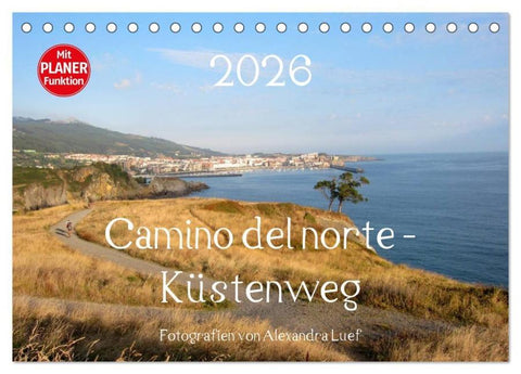 Camino del norte - Küstenweg (Tischkalender 2026 DIN A5 quer), CALVENDO Monatskalender