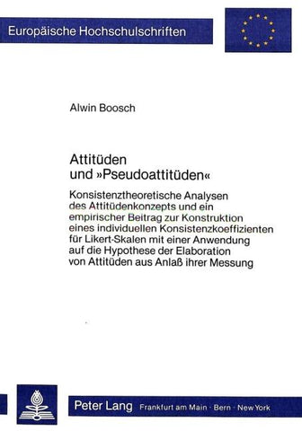 Attitüden und 'Pseudoattitüden'