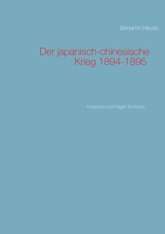 Der japanisch-chinesische Krieg 1894-1895