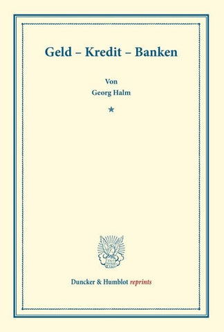Geld - Kredit - Banken