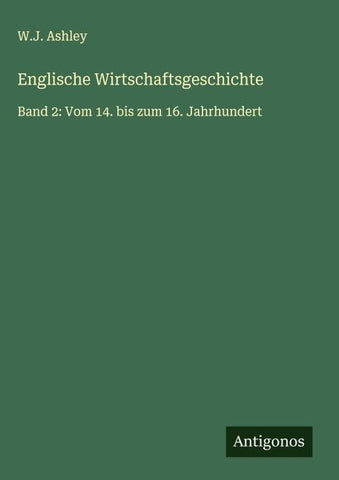 Englische Wirtschaftsgeschichte