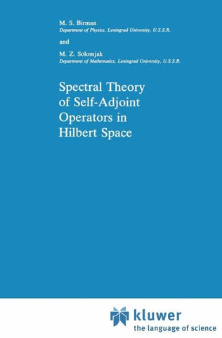 Spectral Theory of Self-Adjoint Operators in Hilbert Space
