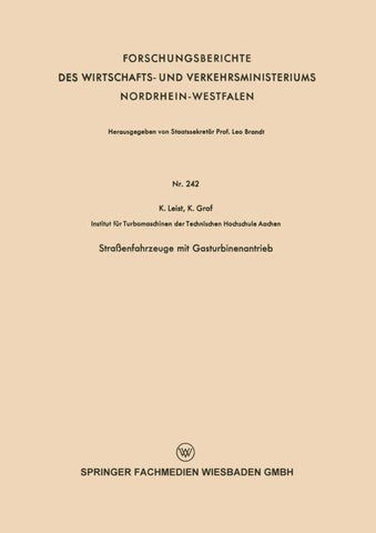 Straßenfahrzeuge mit Gasturbinenantrieb