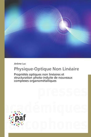Physique-Optique Non Linéaire