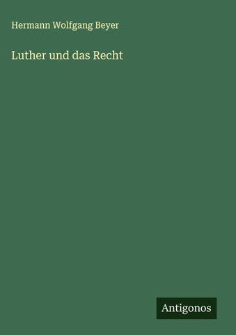 Luther und das Recht