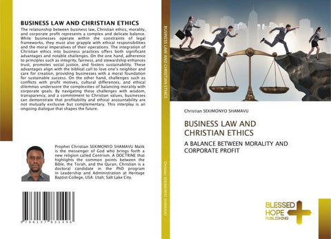 BUSINESS LAW AND CHRISTIAN ETHICS
