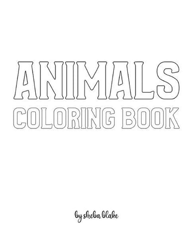 Animals with Scissor Skills Coloring Book for Children - Create Your Own Doodle Cover (8x10 Softcover Personalized Coloring Book / Activity Book)
