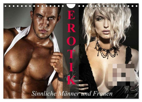 Erotik - Sinnliche Männer und Frauen (Wandkalender 2026 DIN A4 quer), CALVENDO Monatskalender