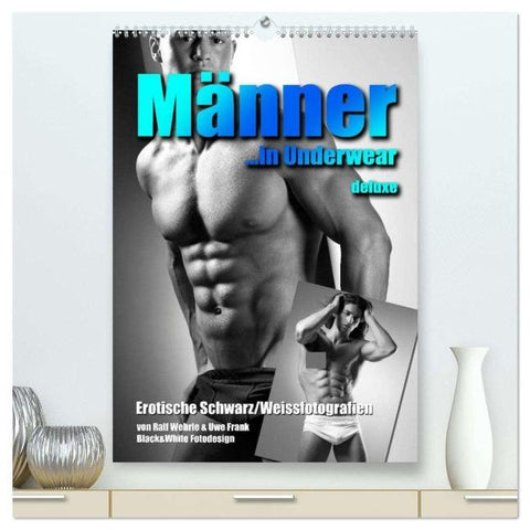 Männer... in underwear deluxe (hochwertiger Premium Wandkalender 2026 DIN A2 hoch), Kunstdruck in Hochglanz