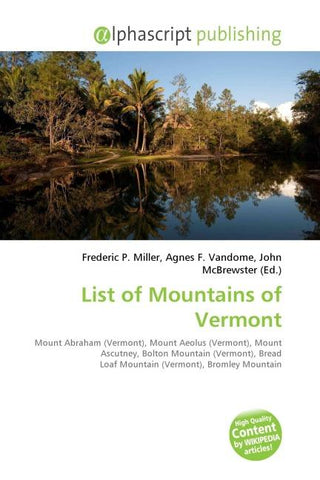 List of Mountains of Vermont