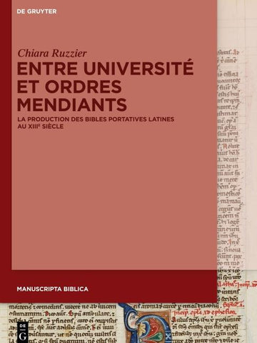 Entre Université et ordres mendiants
