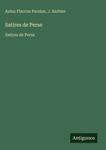 Satires de Perse