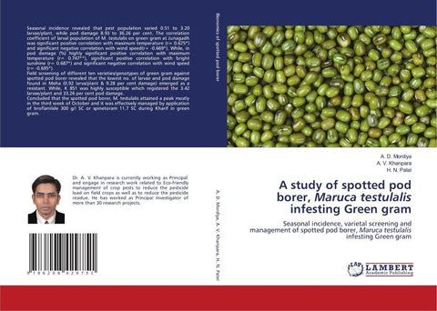 A study of spotted pod borer, Maruca testulalis infesting Green gram
