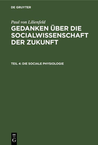 Die sociale Physiologie