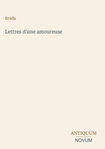 Lettres d'une amoureuse