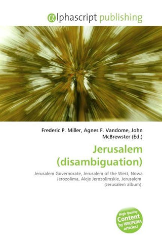 Jerusalem (disambiguation)