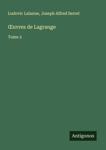 ¿uvres de Lagrange