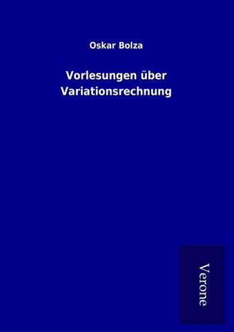 Vorlesungen über Variationsrechnung