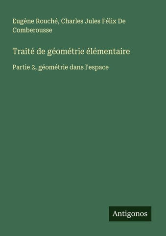 Traité de géométrie élémentaire