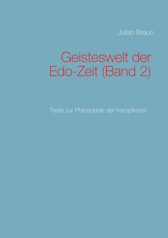 Geisteswelt der Edo-Zeit (Band 2)
